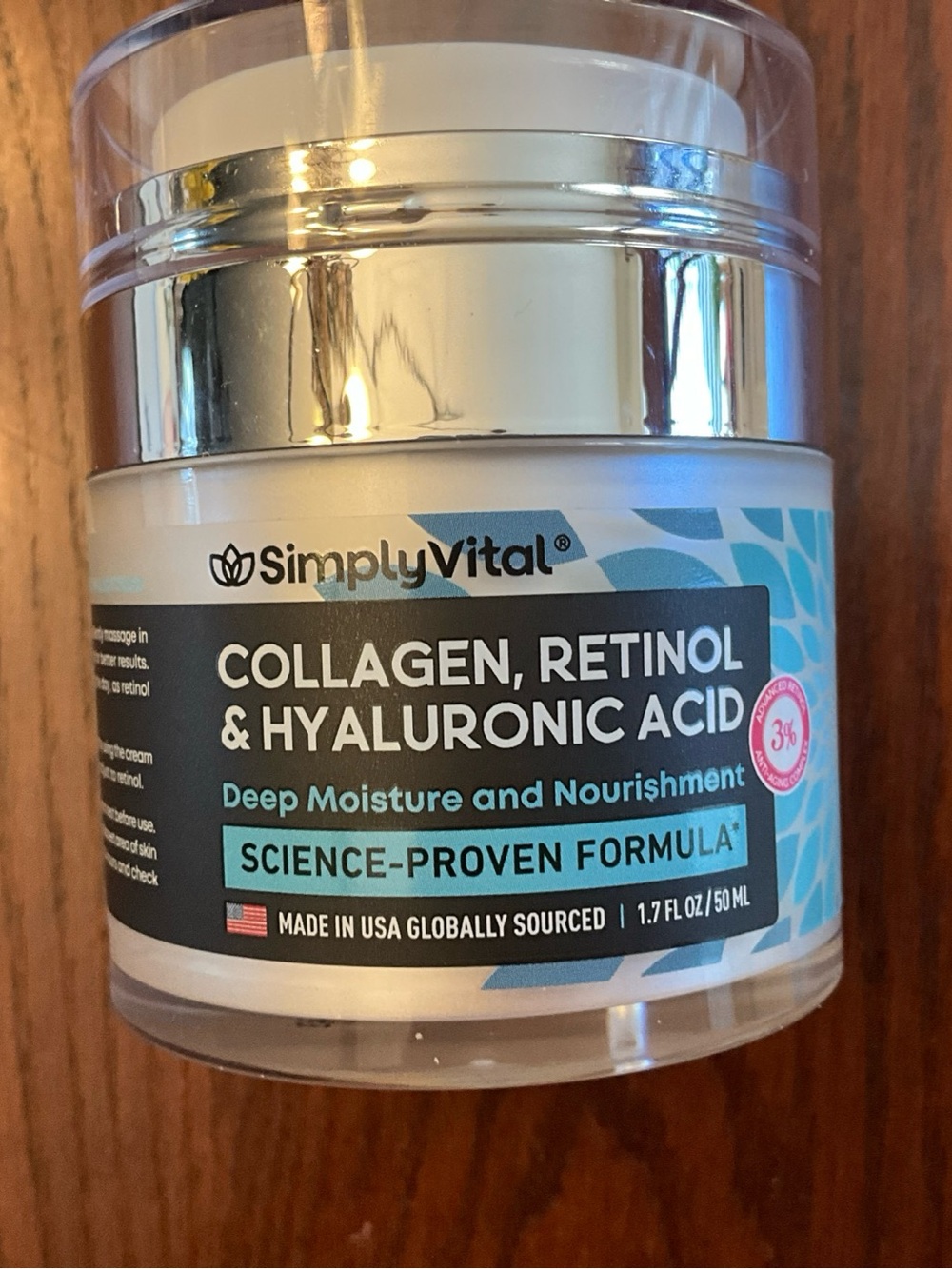 Collagen, Retinol & Hyaluronic Acid Moisturizer (Blue)